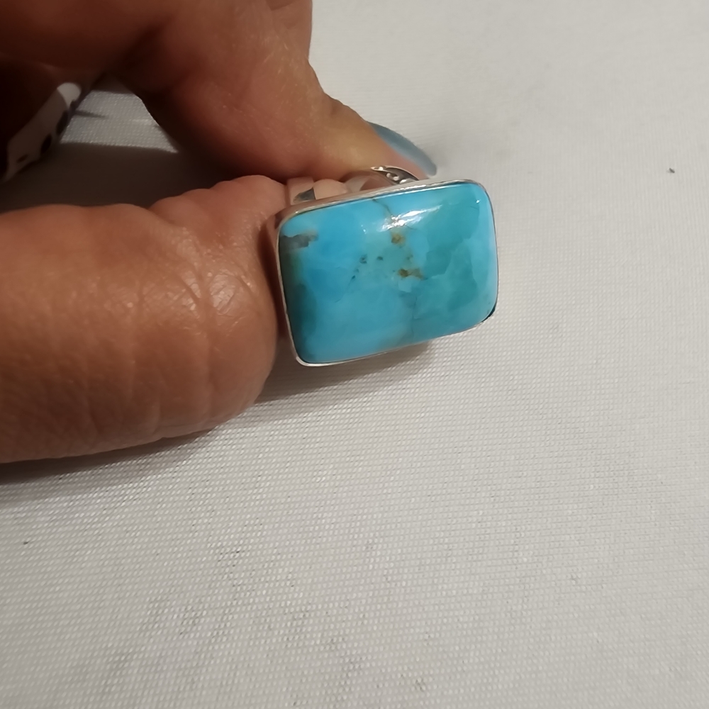 Jay King Turquoise Silver Ring